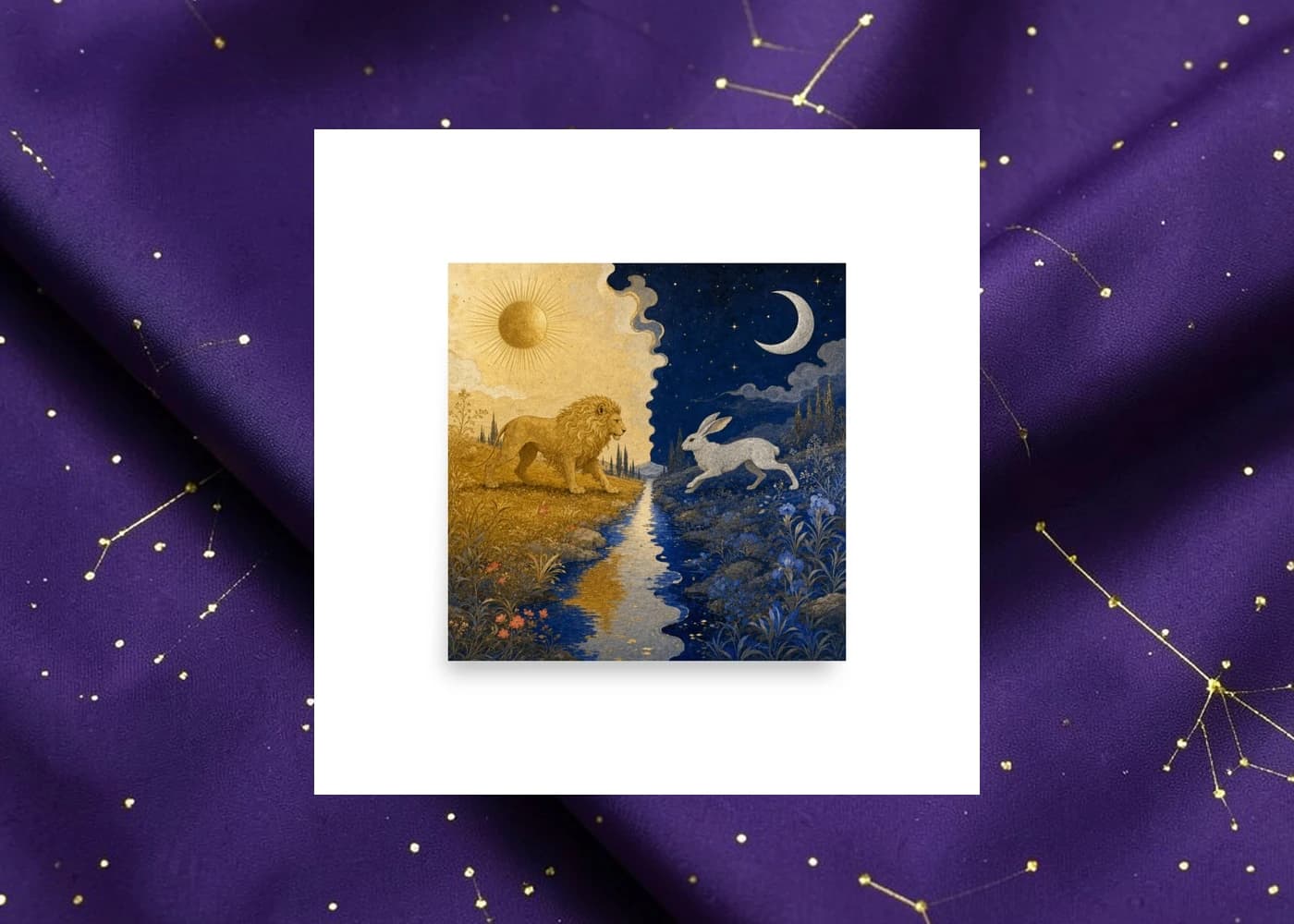 A paired sun-and-moon Purchase Pony gift composition.