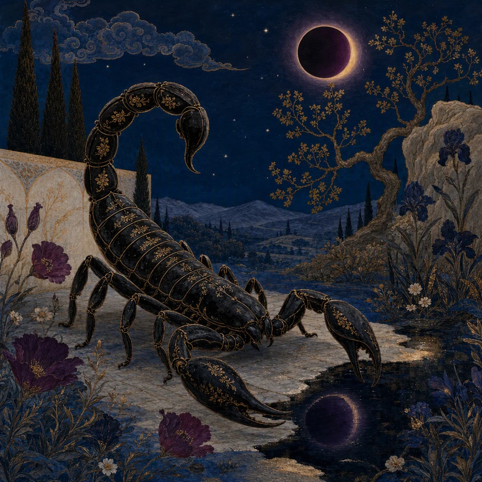 Scorpio celestial artwork from the Purchase Pony collection.