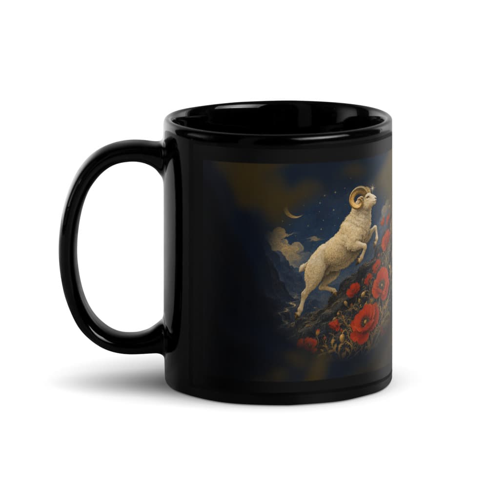 Aries Coffee Mug - Celestial Crest, an original Purchase Pony Aries mug design.