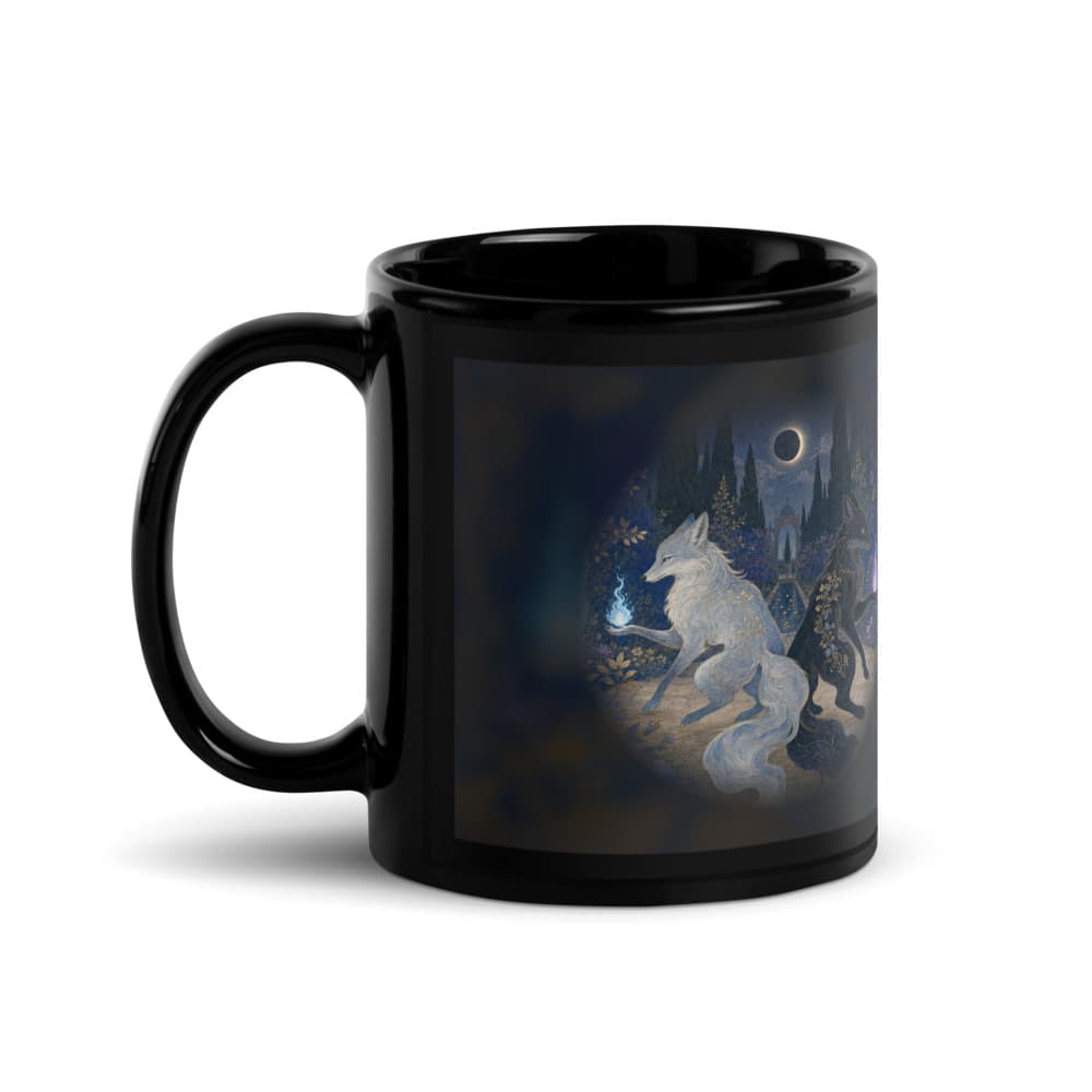 Gemini Coffee Mug - Twin Eclipse, an original Purchase Pony Gemini mug design.