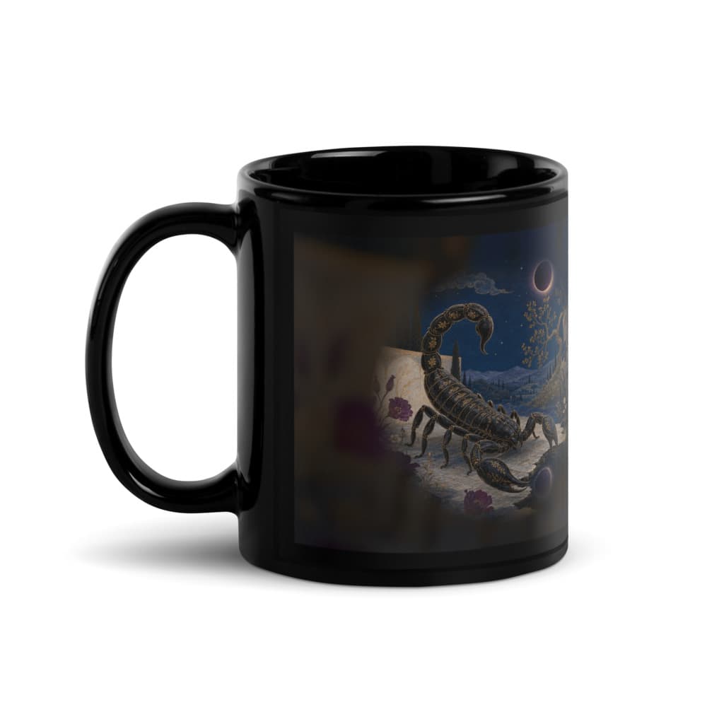 Scorpio Coffee Mug - Midnight Talisman, an original Purchase Pony Scorpio mug design.