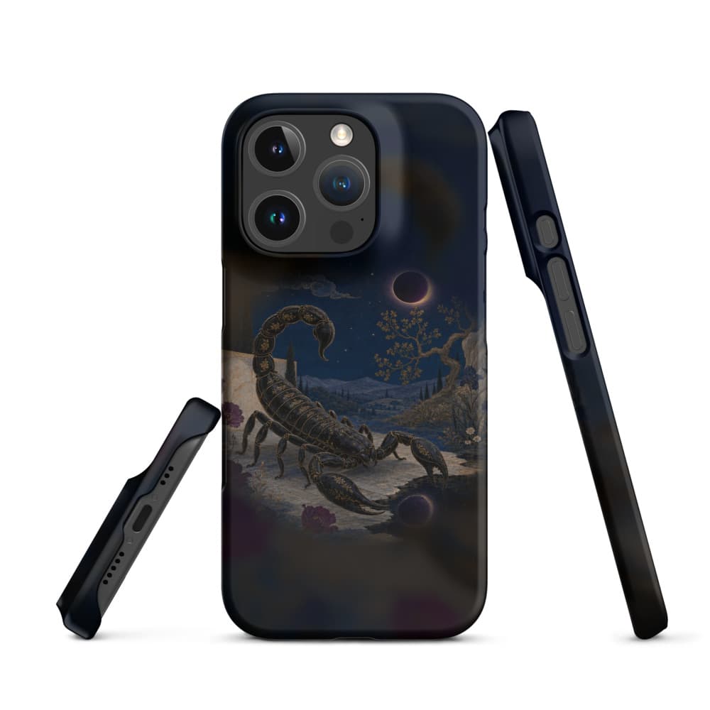 Scorpio Midnight Talisman - Phone Case, an original Purchase Pony Scorpio phone case design.
