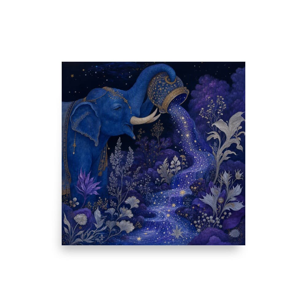 Aquarius celestial artwork from the Purchase Pony collection.