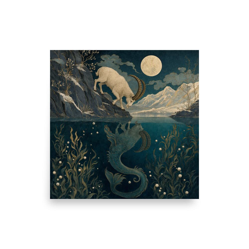 Capricorn celestial artwork from the Purchase Pony collection.
