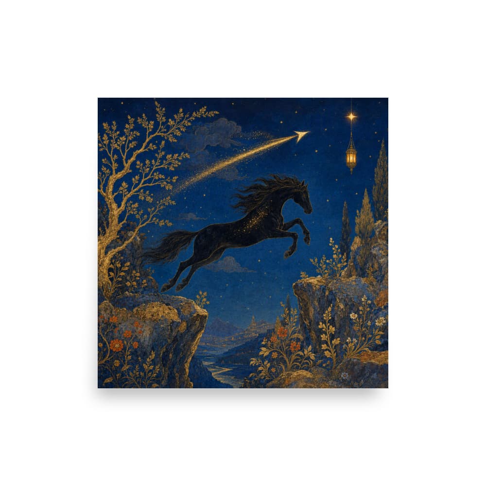 Sagittarius celestial artwork from the Purchase Pony collection.