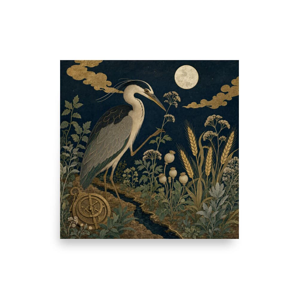 Virgo Harvest Astrolabe Art Print from Purchase Pony.